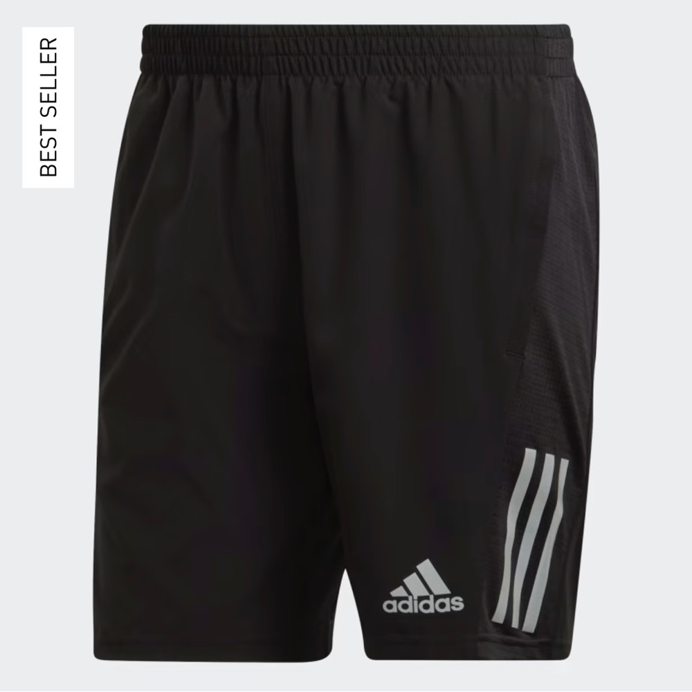 NWT! Adidas mens Own the Run Shorts 7” Black